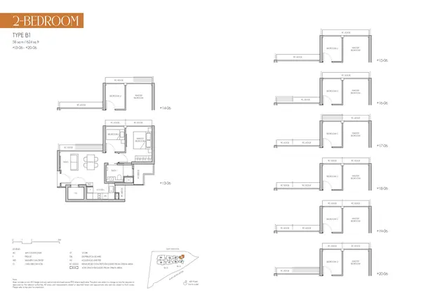 8@Bt — floor plan B1, 2 Bedroom, D21