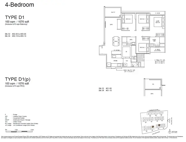 Amberwood at Holland — floor plan D1, 4 Bedroom, D10
