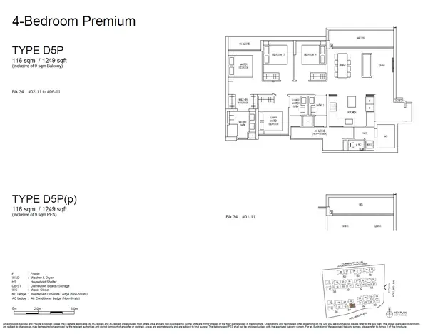 Amberwood at Holland — floor plan D5P, 4 Bedroom Premium, D10