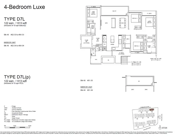 Amberwood at Holland — floor plan D7L, 4 Bedroom Luxe, D10