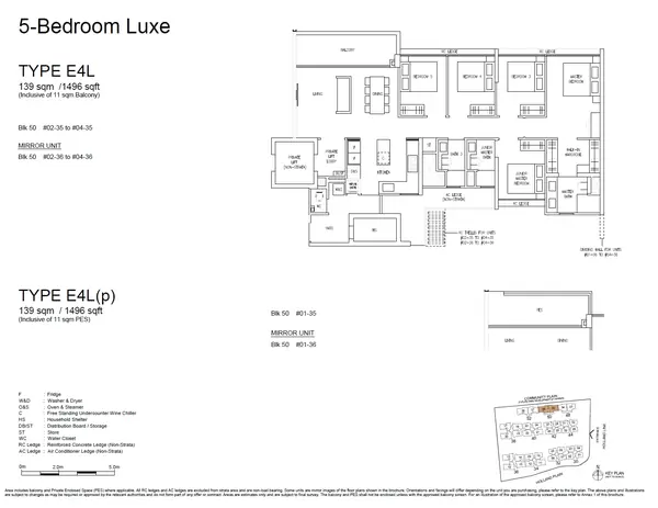 Amberwood at Holland — floor plan E4L, 5 Bedroom Luxe, D10