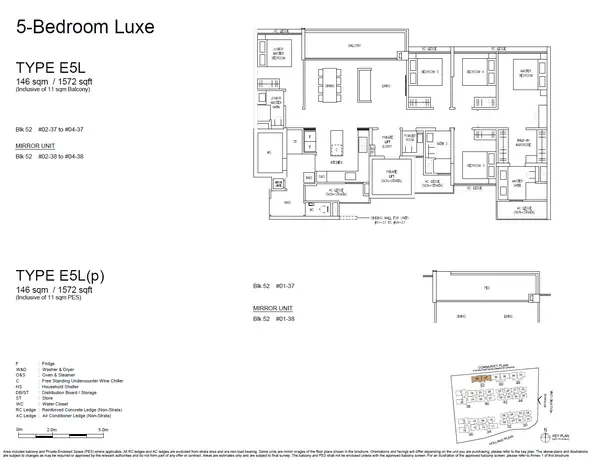 Amberwood at Holland — floor plan E5L, 5 Bedroom Luxe, D10