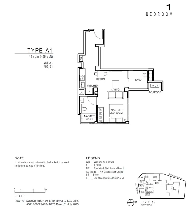 Artisan 8 — floor plan A1, 1 Bedroom, D20