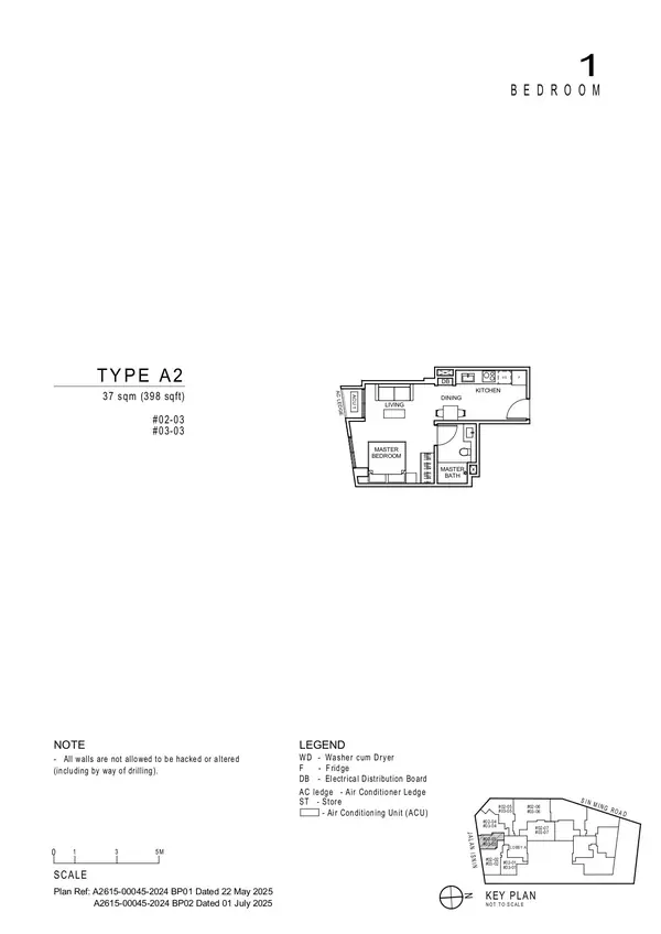 Artisan 8 — floor plan A2, 1 Bedroom, D20