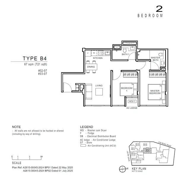 Artisan 8 — floor plan B4, 2 Bedroom, D20