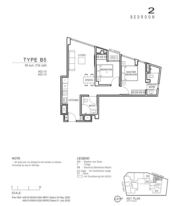 Artisan 8 — floor plan B5, 2 Bedroom, D20