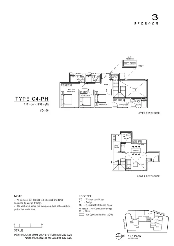Artisan 8 — floor plan C4-PH, 3 Bedroom, D20