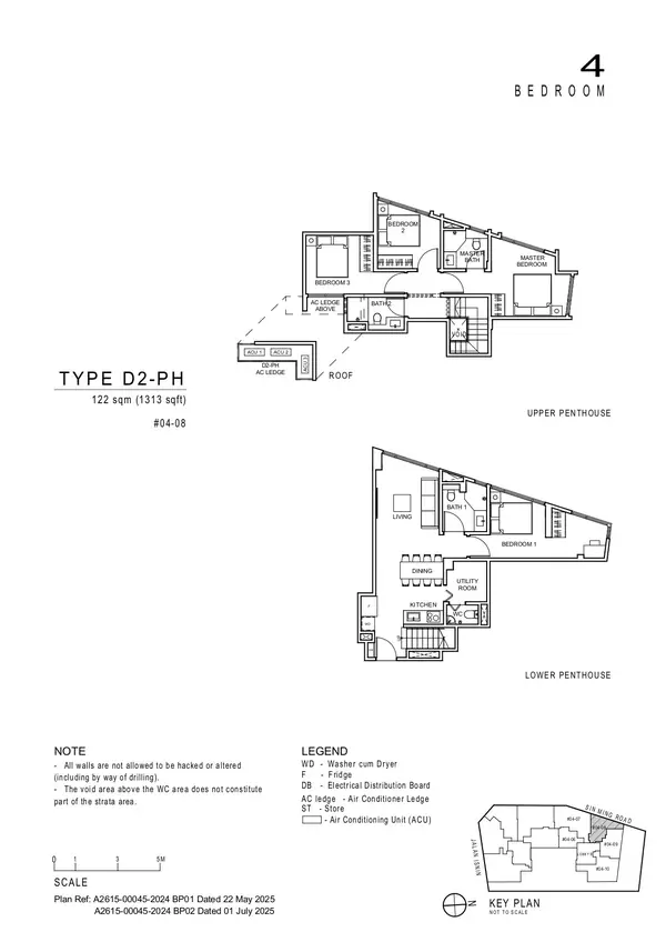 Artisan 8 — floor plan D2-PH, 4 Bedroom, D20