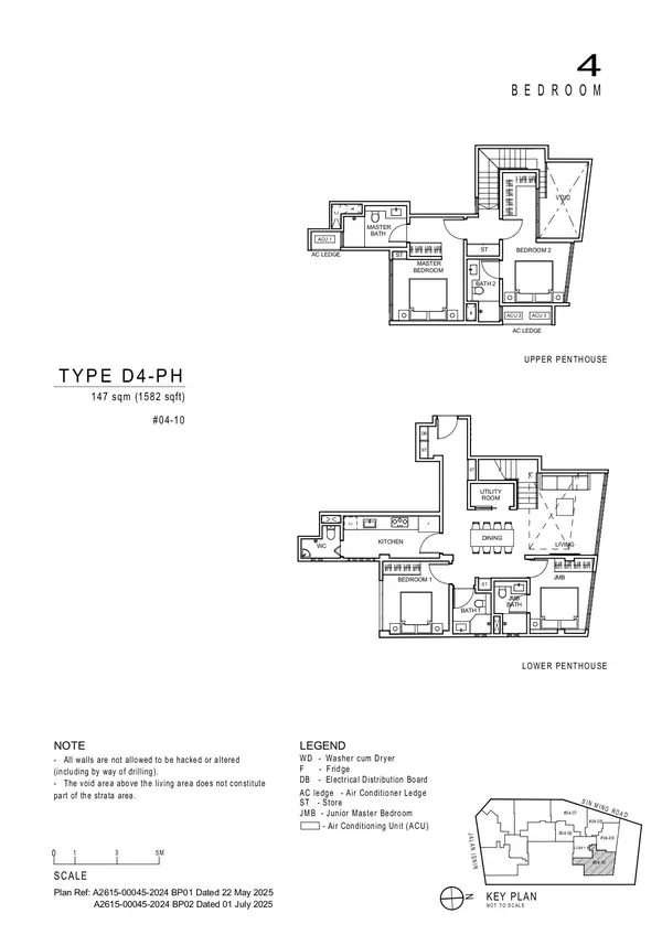 Artisan 8 — floor plan D4-PH, 4 Bedroom, D20