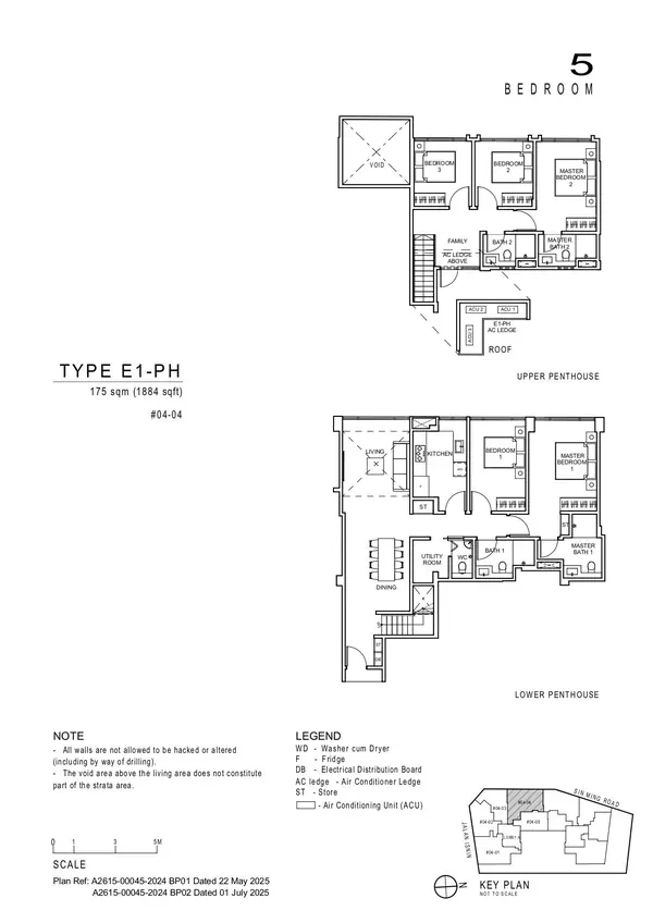 Artisan 8 — floor plan E1-PH, 5 Bedroom, D20
