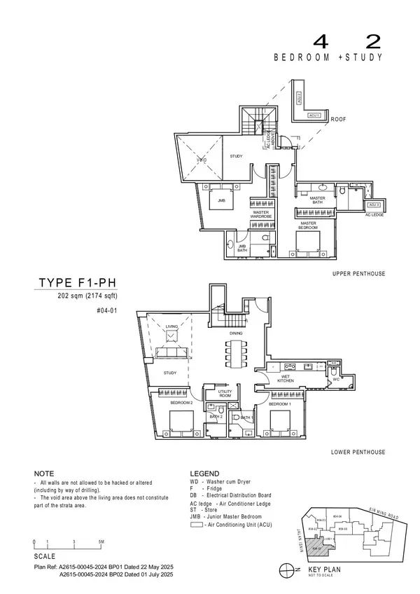 Artisan 8 — floor plan F1-PH, 4 Bedroom + 2 Study, D20