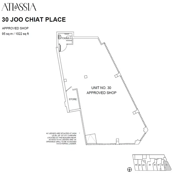 Atlassia — floor plan #30, Commercial, D15