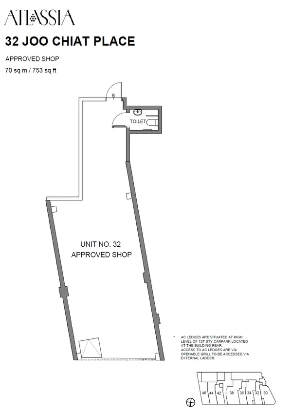 Atlassia — floor plan #32, Commercial, D15