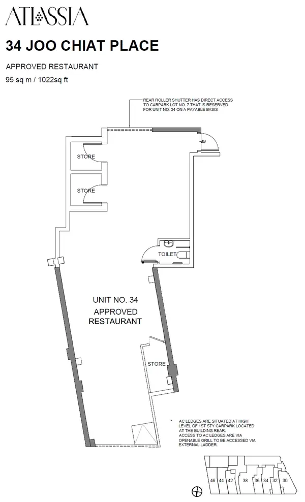Atlassia — floor plan #34, Commercial, D15
