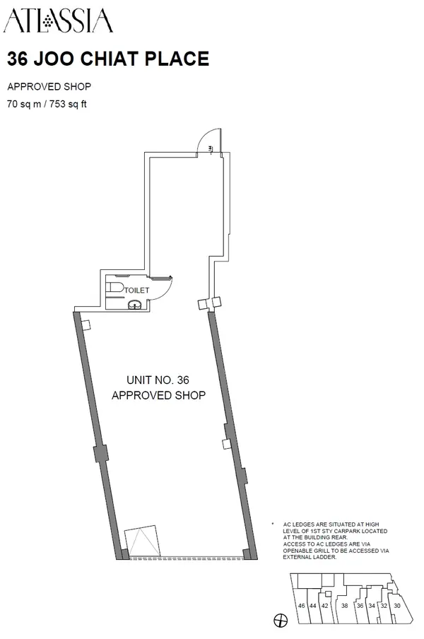 Atlassia — floor plan #36, Commercial, D15