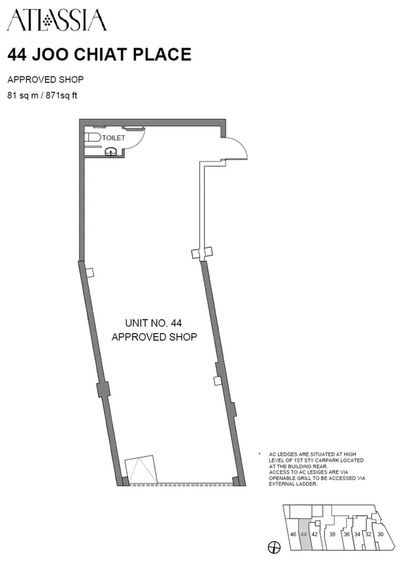 Atlassia — floor plan #44, Commercial, D15