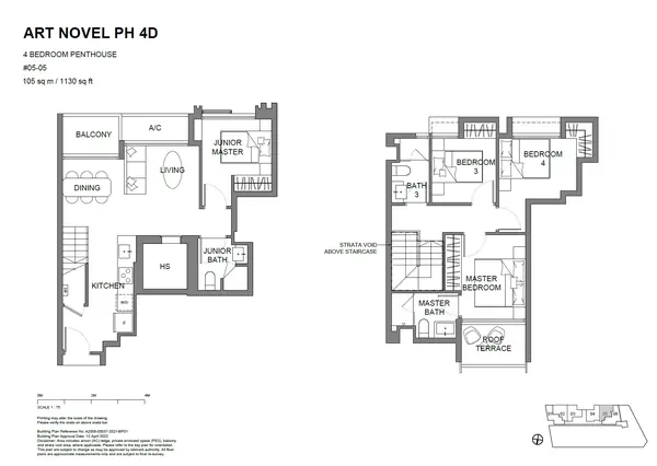 Atlassia — floor plan ART NOVEL PH4D, 4 Bedroom, D15