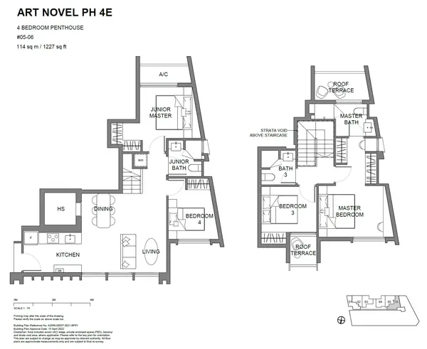 Atlassia — floor plan ART NOVEL PH4E, 4 Bedroom, D15