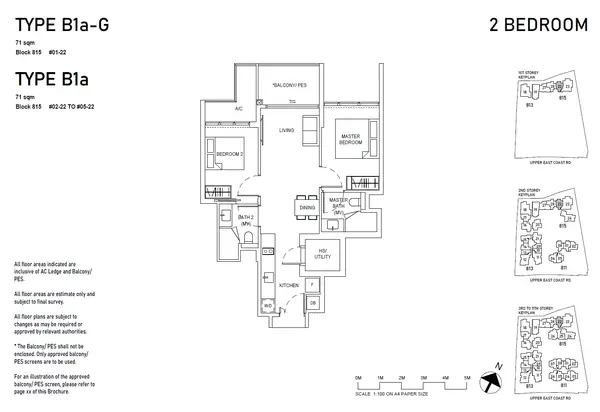 Bagnall Haus — floor plan B1a-G, 2 Bedroom, D16
