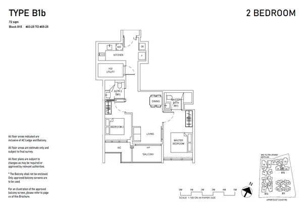 Bagnall Haus — floor plan B1b, 2 Bedroom, D16