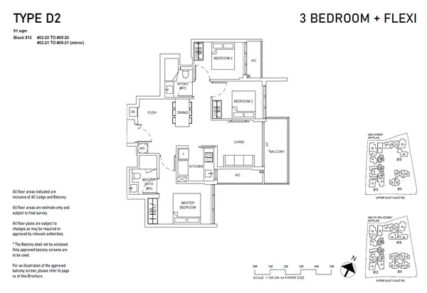 Bagnall Haus — floor plan D2, 3 Bedroom + Flexi, D16