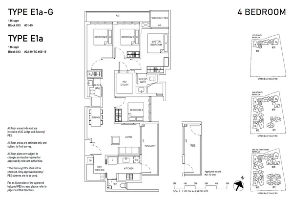 Bagnall Haus — floor plan E1a, 4 Bedroom, D16