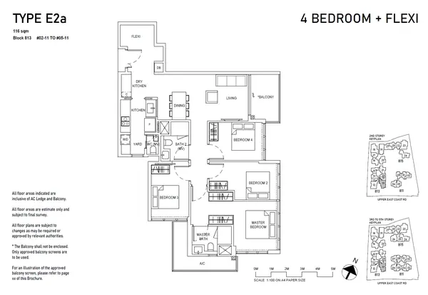 Bagnall Haus — floor plan E2a, 4 Bedroom + Flexi, D16