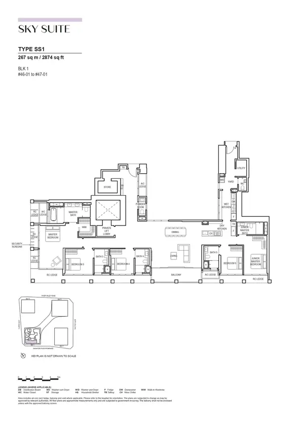 Canninghill Piers — floor plan SS1, SKY Suite, D06