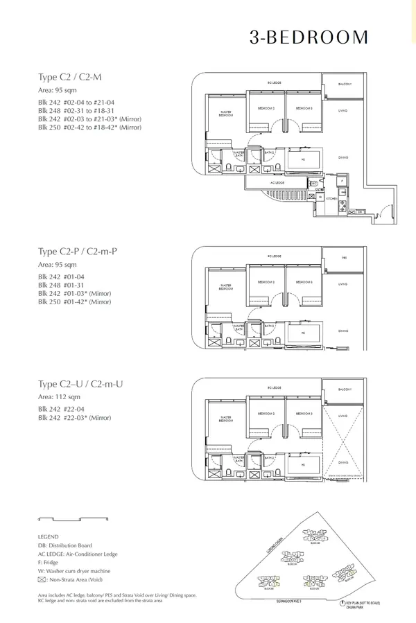 Chuan Park — floor plan C2, 3 Bedroom, D19