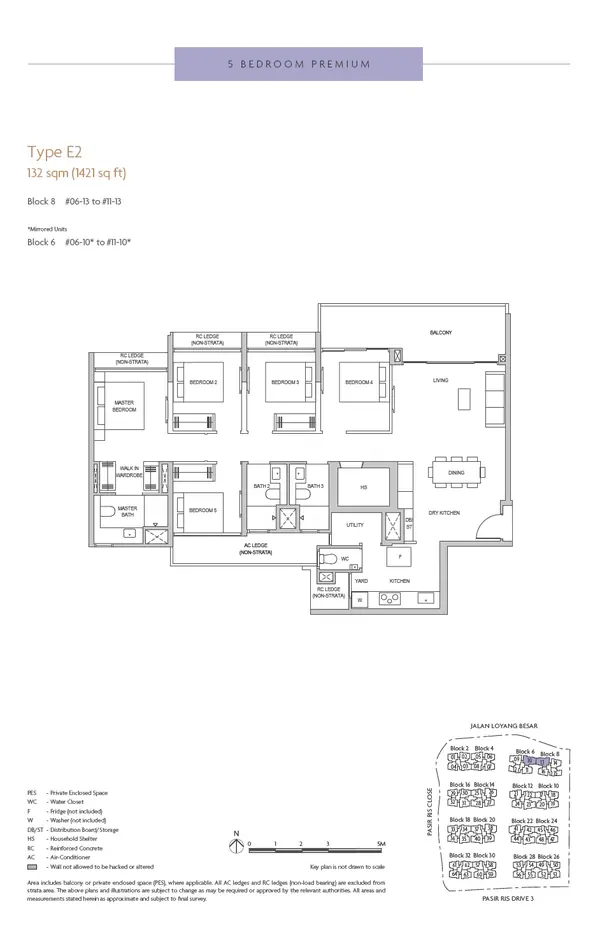 Coastal Cabana — floor plan E2, 5 Bedroom Premium, D17