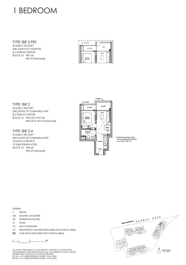 Grand Dunman — floor plan 1BR 2, 1 Bedroom (luxury), D15
