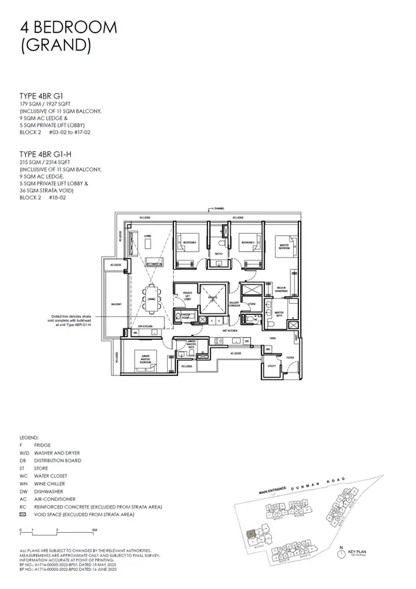 Grand Dunman — floor plan 4BR G1, 4 Bedroom (grand), D15