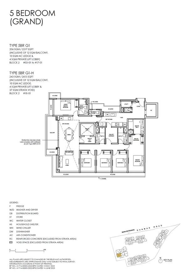 Grand Dunman — floor plan 5BR G1-H, 5 Bedroom (grand), D15