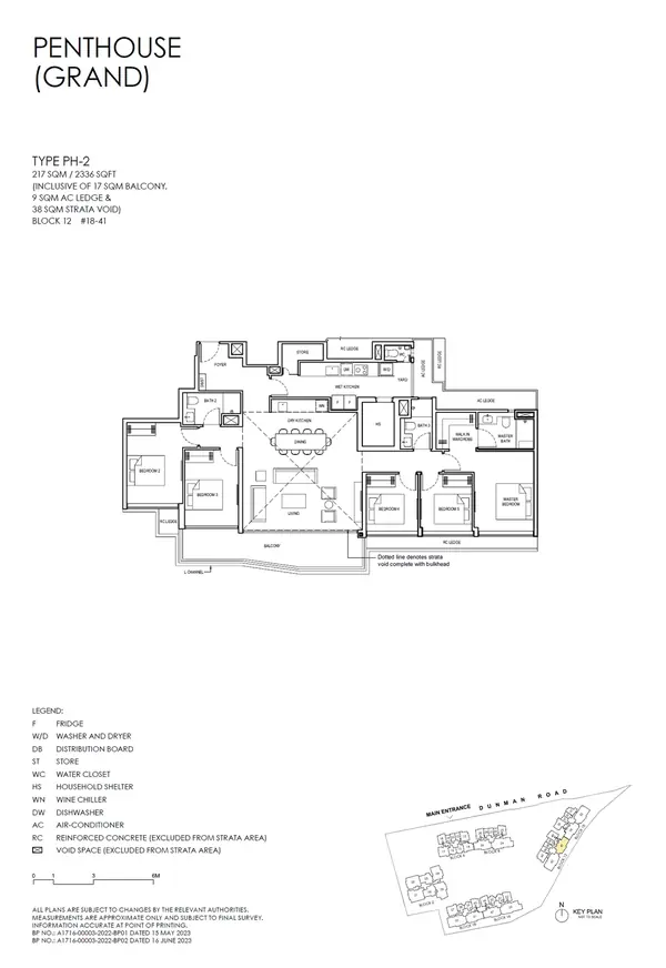 Grand Dunman — floor plan PH-2, Penthouse (grand), D15
