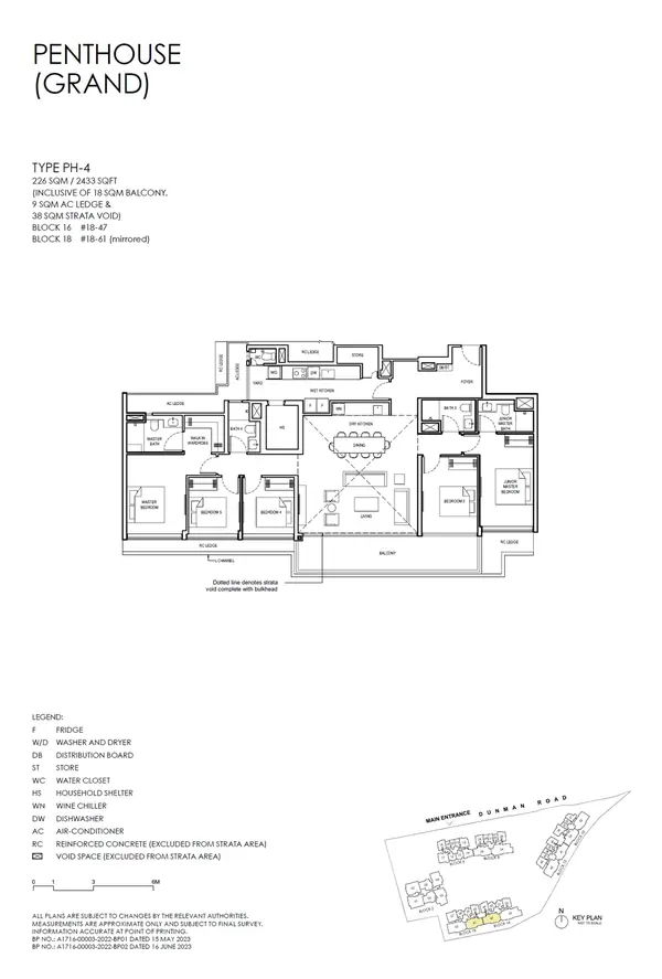 Grand Dunman — floor plan PH-4, Penthouse (grand), D15