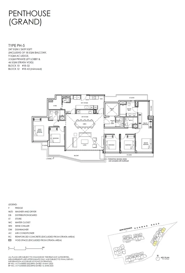 Grand Dunman — floor plan PH-5, Penthouse (grand), D15