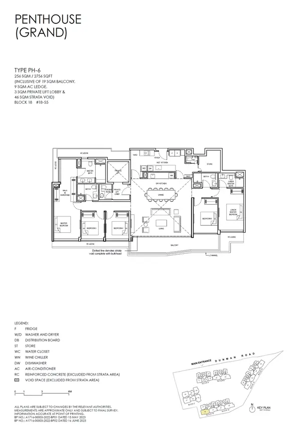 Grand Dunman — floor plan PH-6, Penthouse (grand), D15