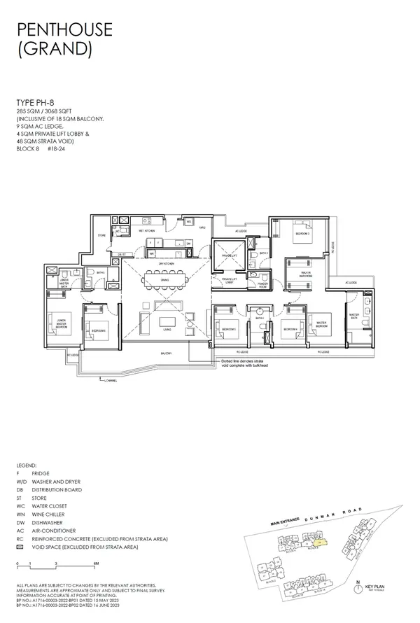 Grand Dunman — floor plan PH-8, Penthouse (grand), D15