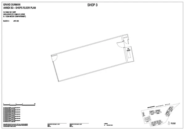 Grand Dunman — floor plan Shop 3, Shop, D15