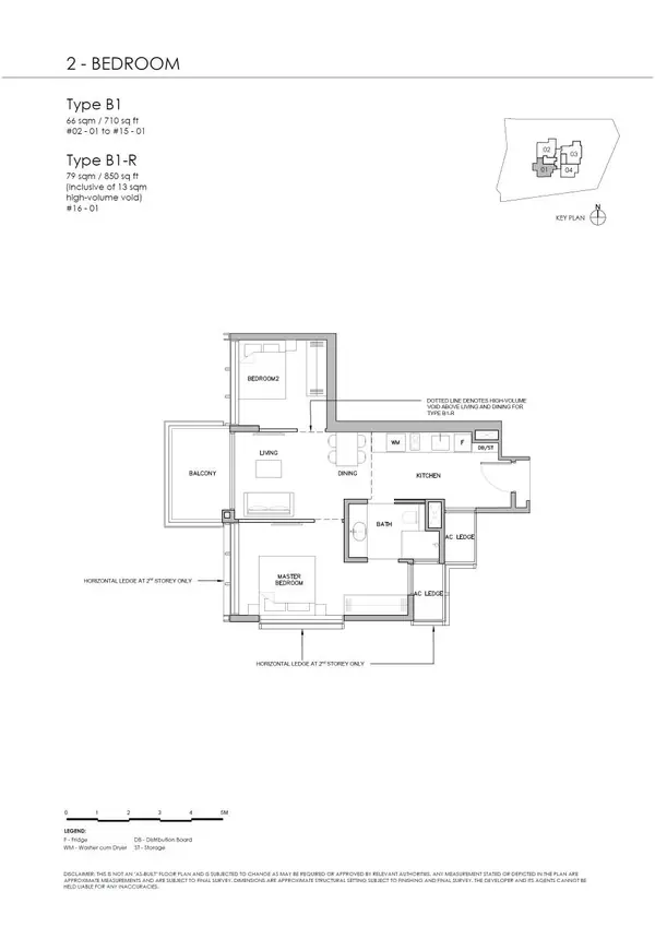Grange 1866 — floor plan B1, 2 Bedroom, D10