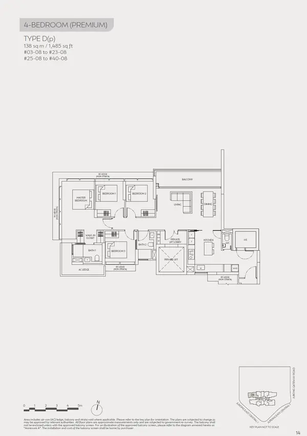 J'Den — floor plan D(p), 4 Bedroom (Premium), D22