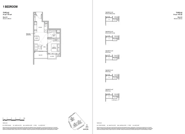 Lentoria — floor plan A2, 1 Bedroom, D26
