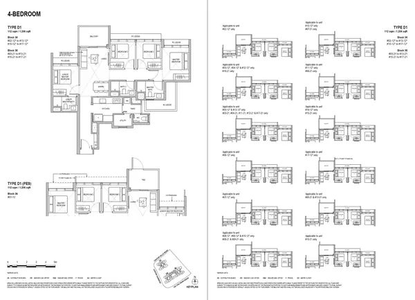 Lentoria — floor plan D1, 4 Bedroom, D26