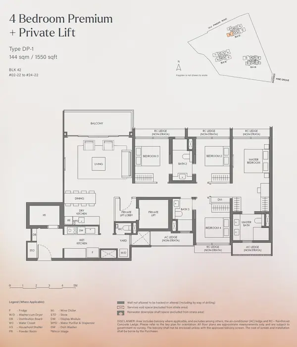 Nava Grove — floor plan DP-1, 4 Bedroom Premium + Private Lift, D21