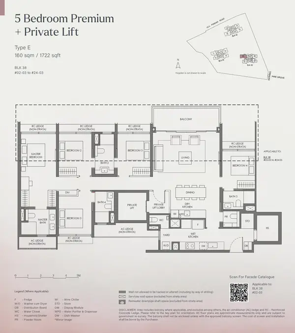Nava Grove — floor plan E, 5 Bedroom Premium + Private Lift, D21
