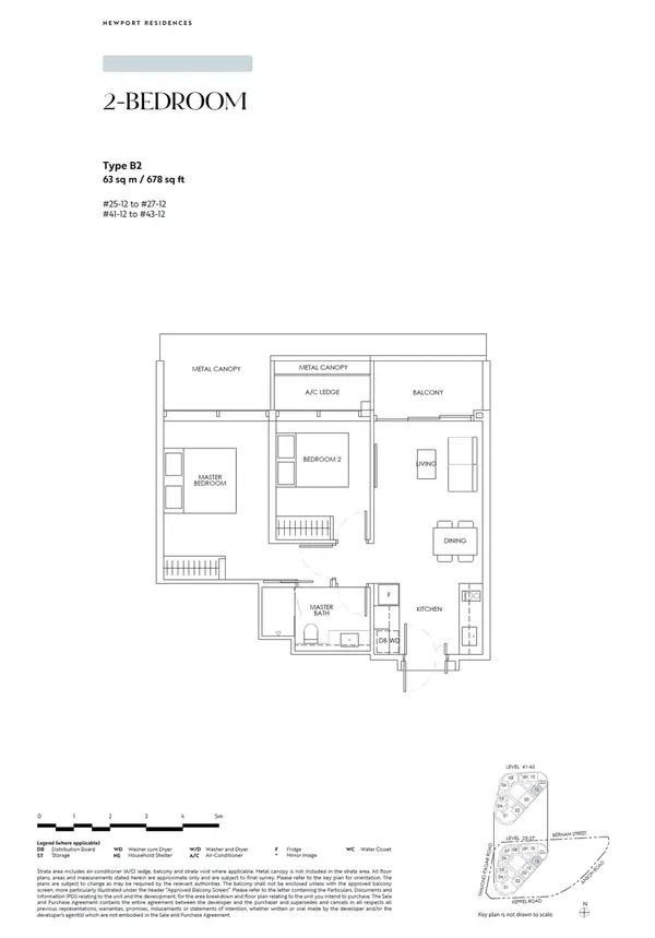 Newport Residences — floor plan B2, 2 Bedroom, D02
