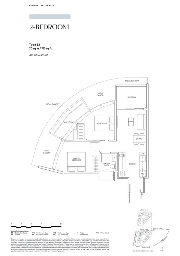 Newport Residences — floor plan B3, 2 Bedroom, D02