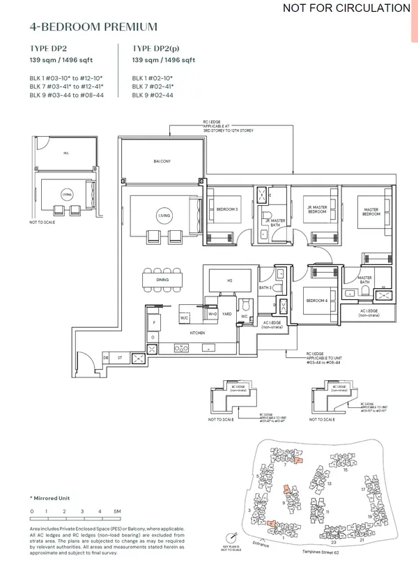 Parktown Residence — floor plan DP2, 4 Bedroom Premium, D18