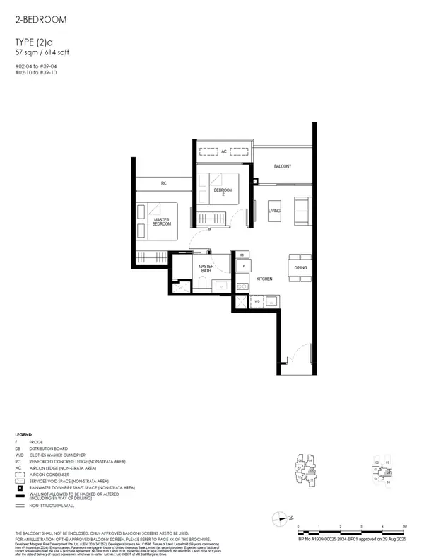 Penrith — floor plan (2)a, 2 Bedroom, D03