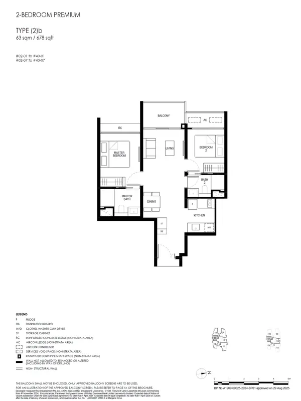 Penrith — floor plan (2)b, 2 Bedroom Premium, D03